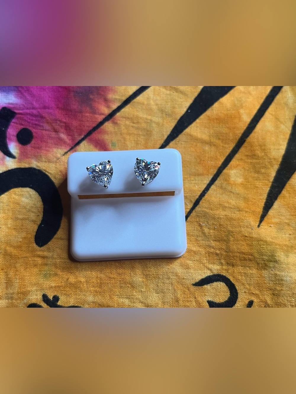 4 CTW Heart-Cut Moissanite Stud Earrings DTP 925 Sterling Silver
